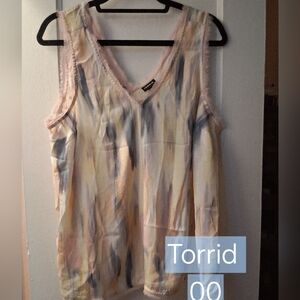 Torrid Pastel Abstract Tank Top